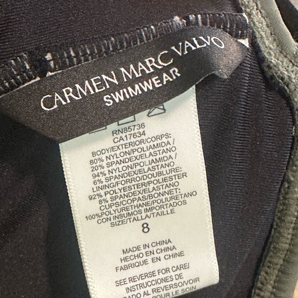 Carmen Marc Valvo One Pc Swimwear 8 - Picture 5 of 6